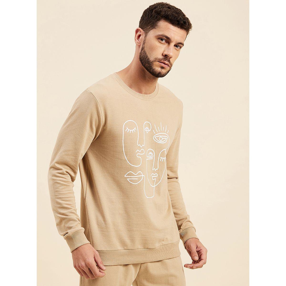 Outline Graphic Print Regular Fit Sweatshirt-men-winterwear-hoodiesandsweatshirts-image-4
