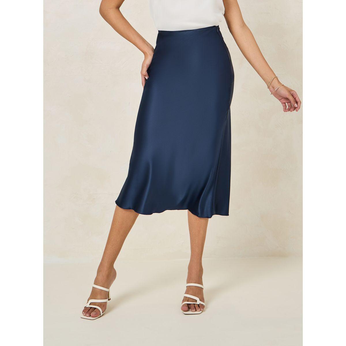 Styli Satin Pencil Midi Skirt-women-clothing-bottoms-skirts-image-1