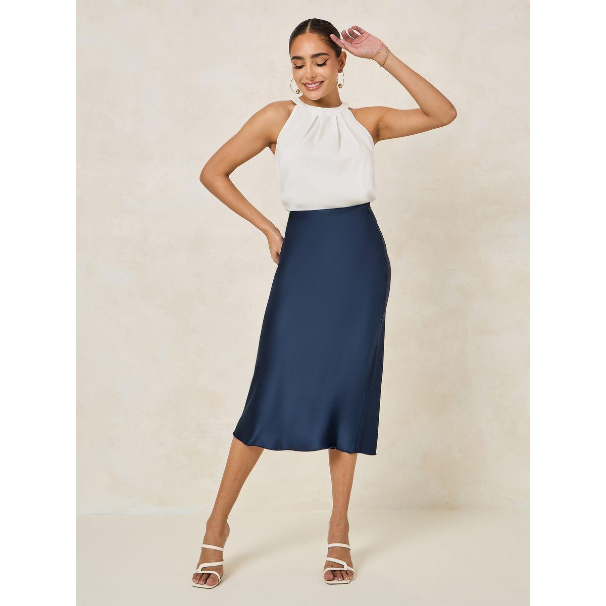 Styli Satin Pencil Midi Skirt-women-clothing-bottoms-skirts-image-2