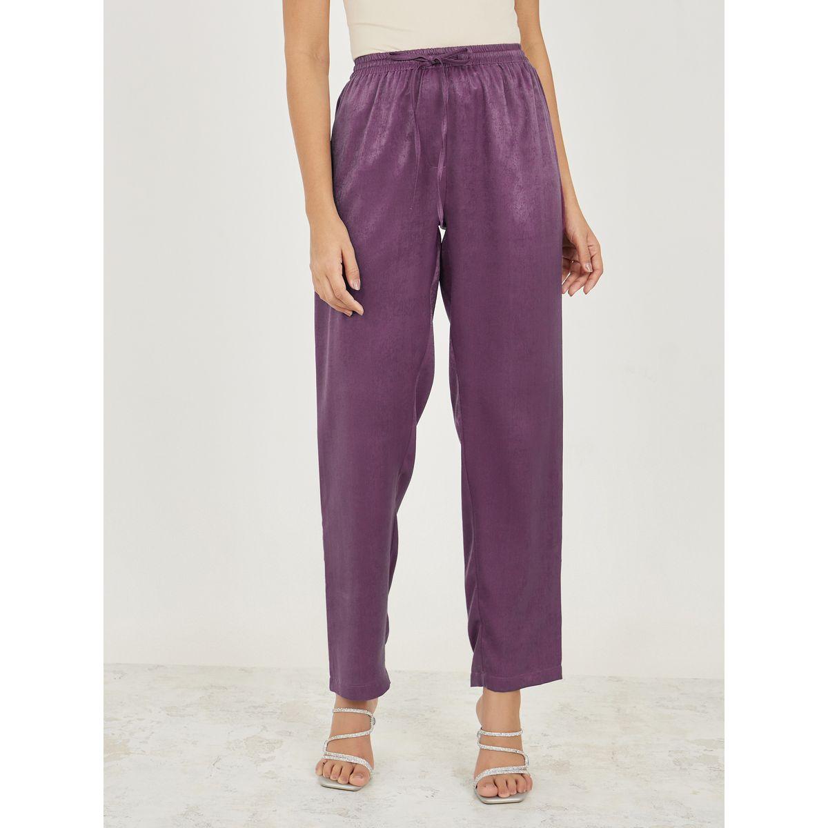 بنطال بقصة مستقدقة ورباط خصر-women-clothing-bottoms-trousers-image-1