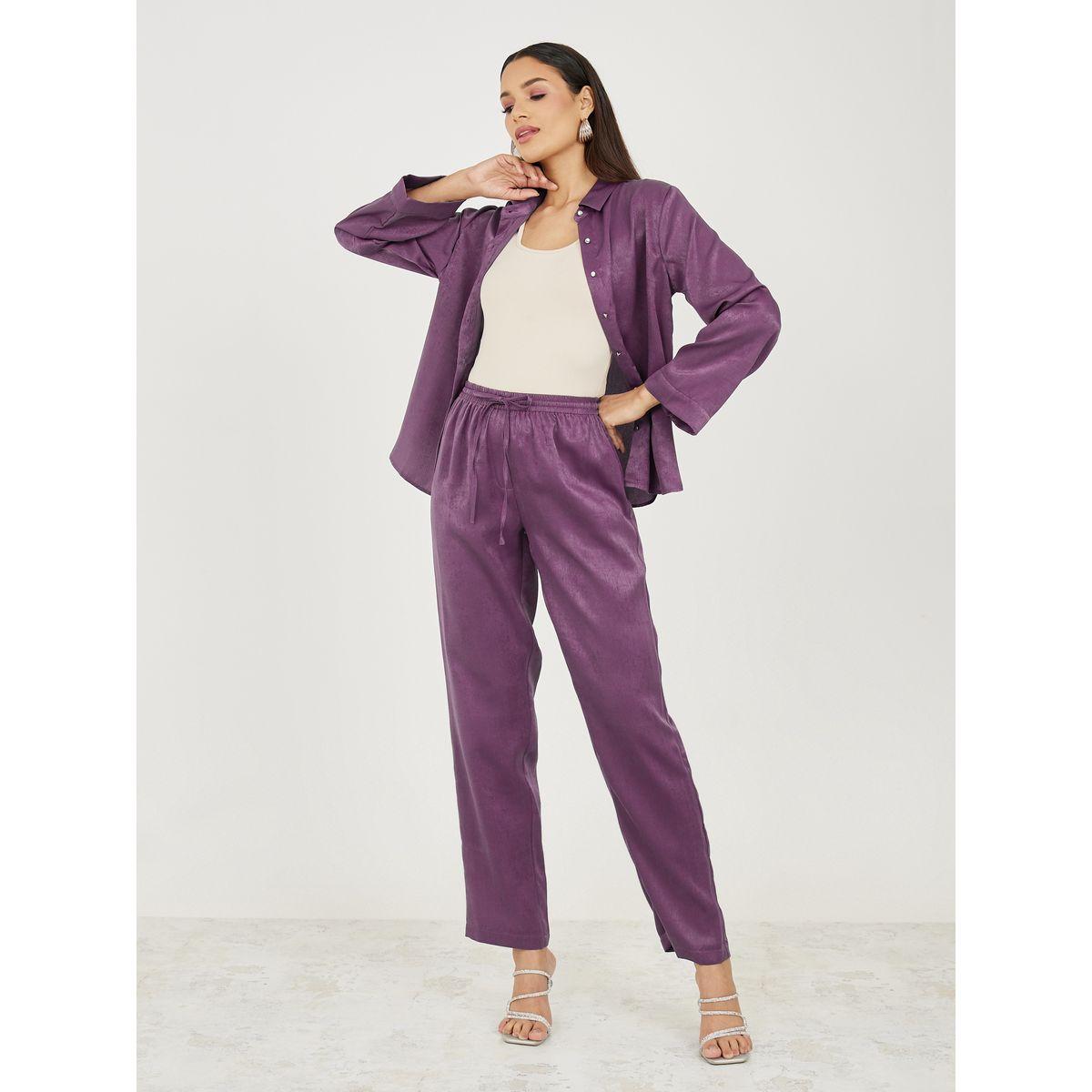 بنطال بقصة مستقدقة ورباط خصر-women-clothing-bottoms-trousers-image-2