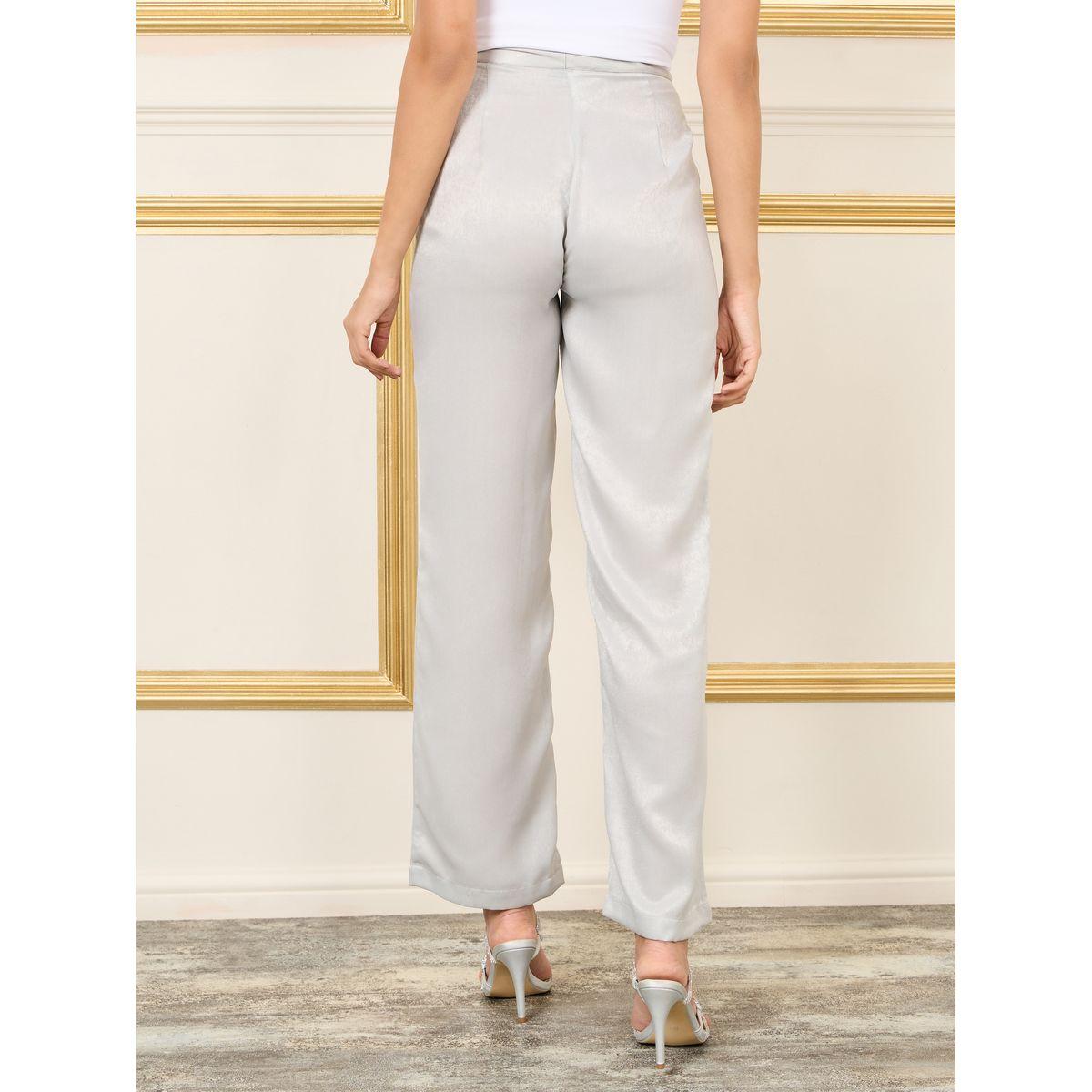 بنطال ساتان بارجل مستقيمة وخصر عالي-women-clothing-bottoms-trousers-image-4