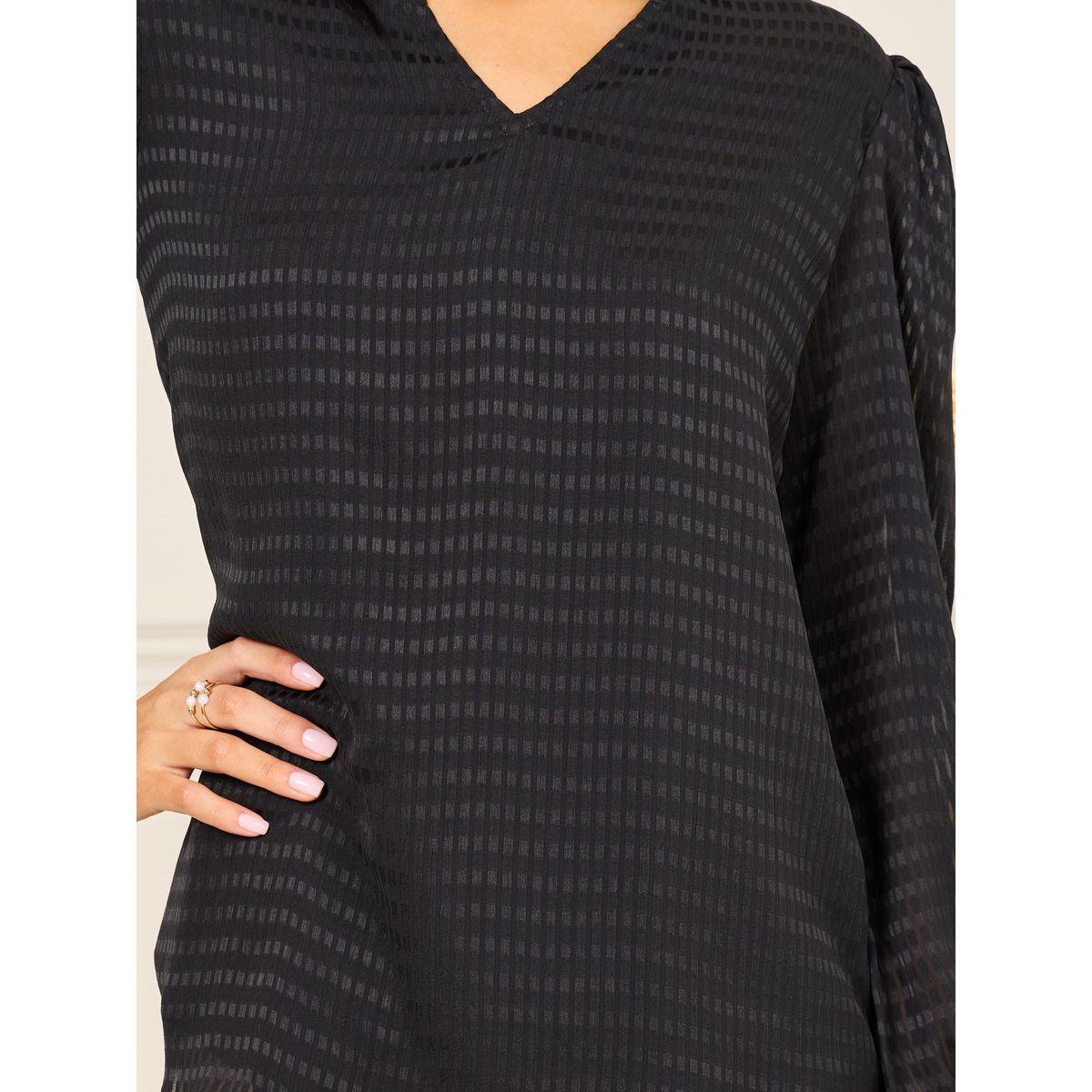 بلوزة واسعة مطبعة بمربعات-women-clothing-shirtsandblouses-blouses-image-4