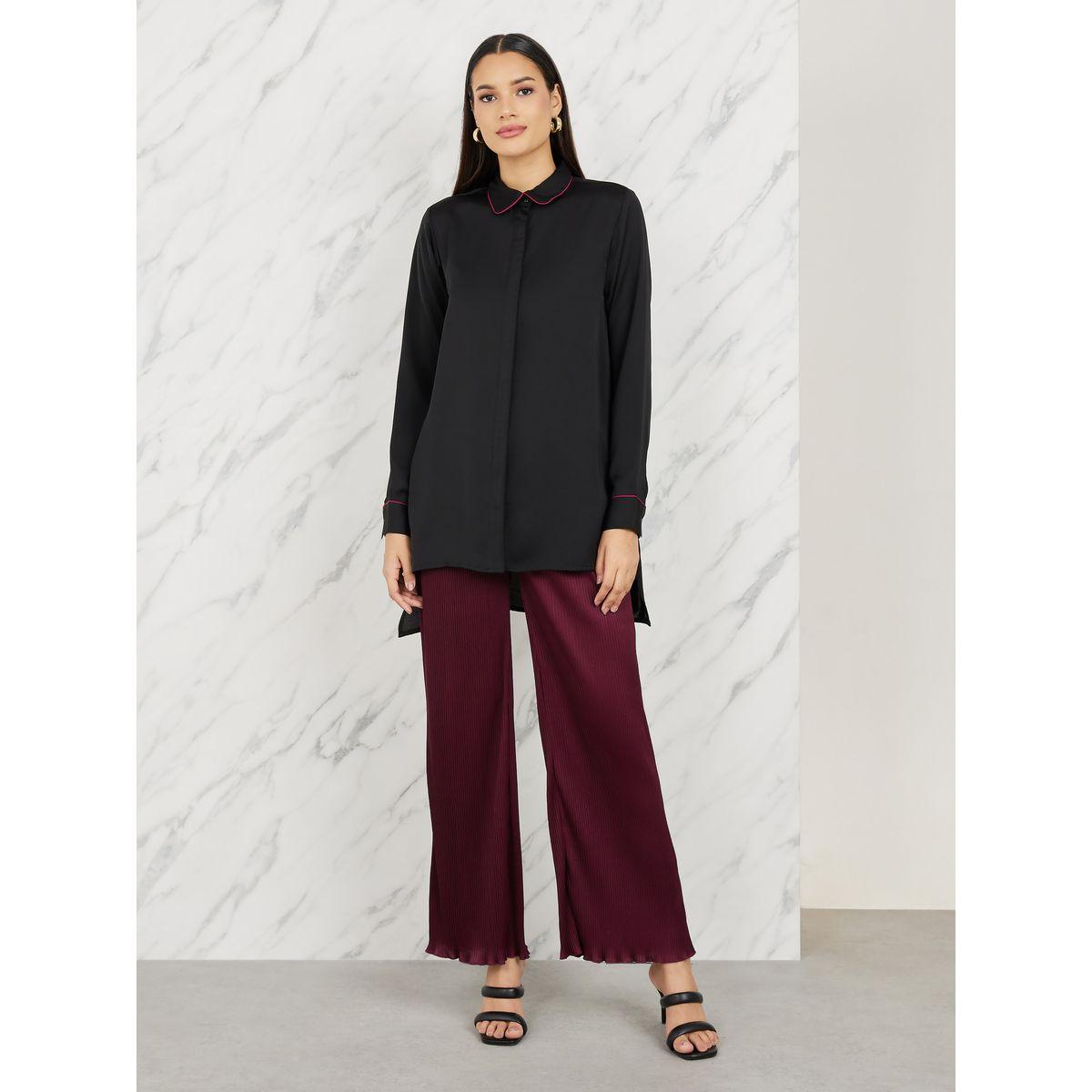 بلوزة تونيك واسعة باكمام طويلة-women-clothing-shirtsandblouses-shirts-image-2