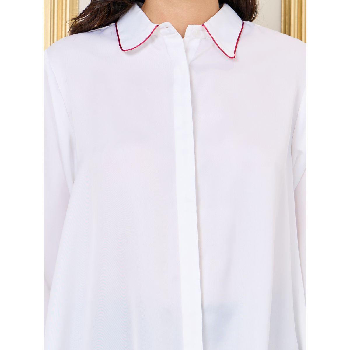 Styli Oversized Contrast Piped Detail Tunic Shirt-women-clothing-shirtsandblouses-shirts-image-3