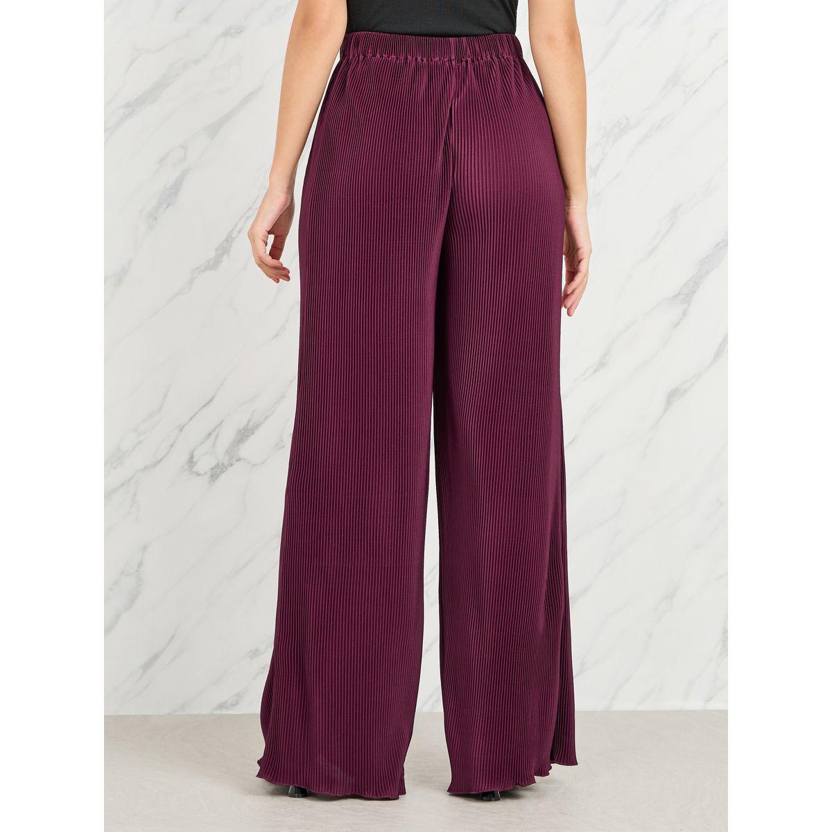 Styli Plisse Relaxed Fit Pants-women-clothing-bottoms-trousers-image-4