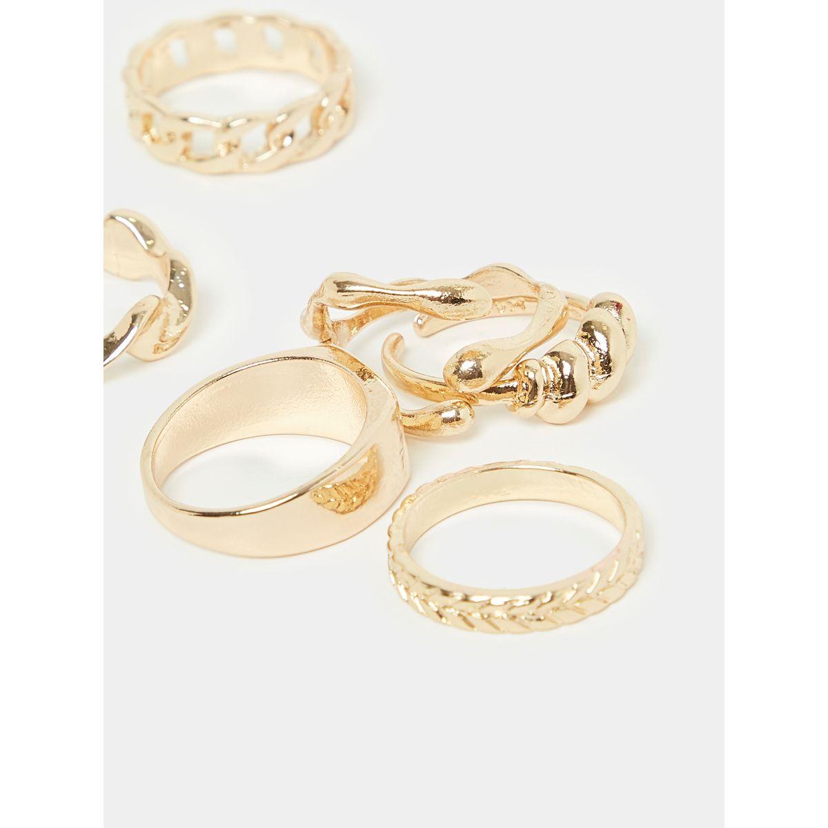 مجموعة من 6 خواتم كاجوال-women-watchesandjewellery-jewellery-rings-image-2