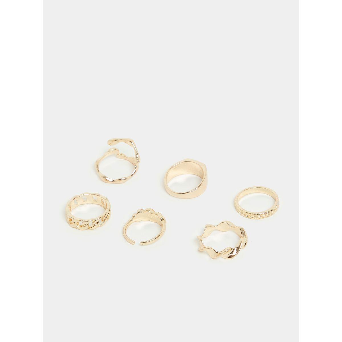 مجموعة من 6 خواتم كاجوال-women-watchesandjewellery-jewellery-rings-image-3
