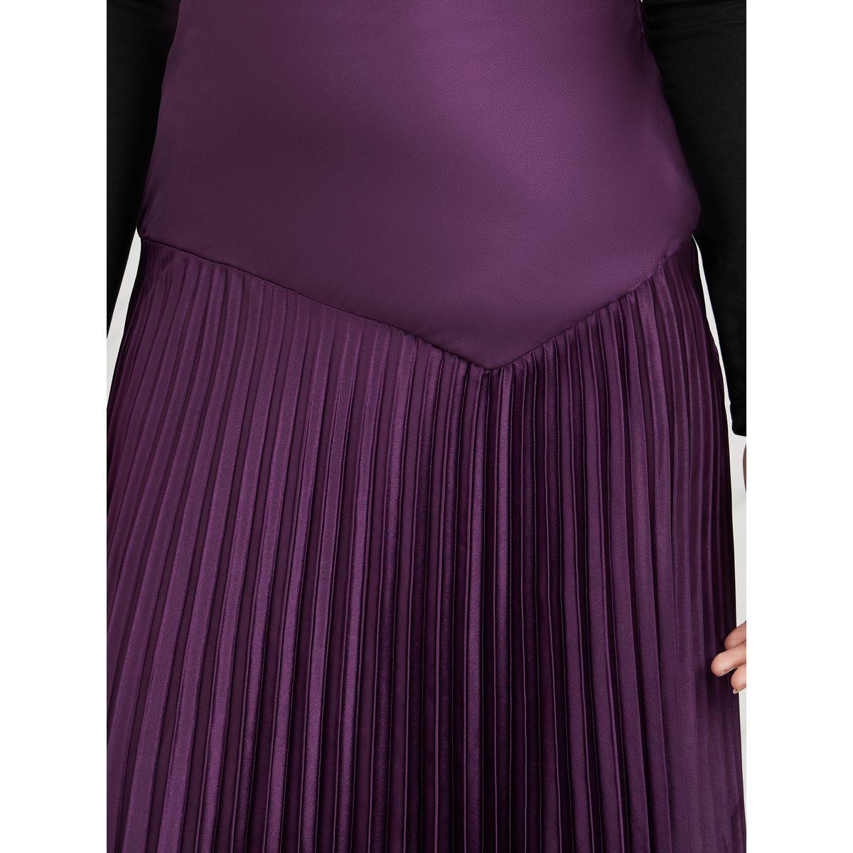 تنورة ساتان طويلة مزينة بكسرات-women-clothing-bottoms-skirts-image-3