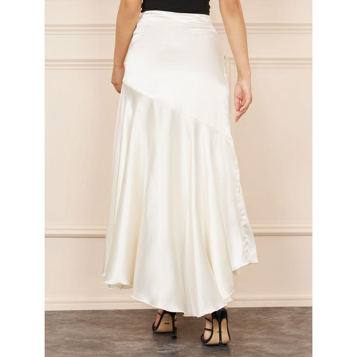 Styli Satin Asymmetric Ruffle Hem A-Line Maxi Skirt-women-clothing-bottoms-skirts-image-4