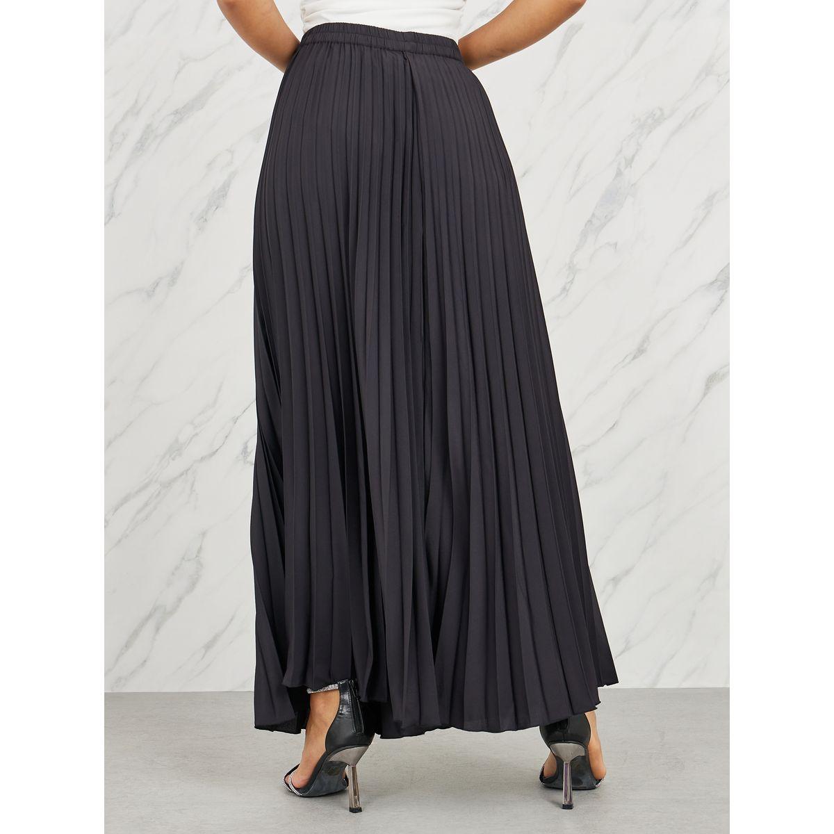 Styli Satin Pleated A-Line Maxi Skirt-women-clothing-bottoms-skirts-image-4