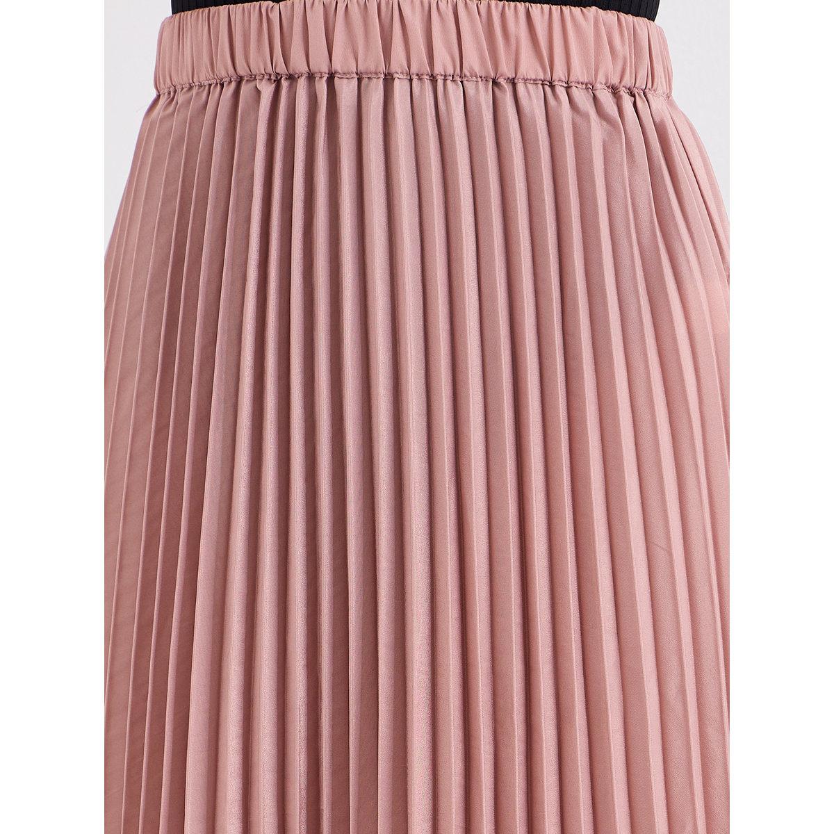 Styli Satin Pleated A-Line Maxi Skirt-women-clothing-bottoms-skirts-image-3