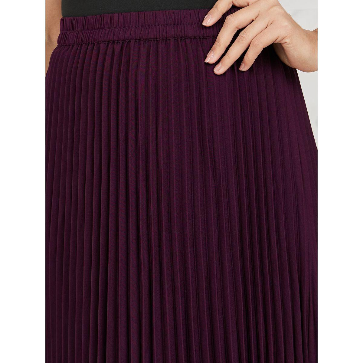 Styli Pleated A-Line Maxi Skirt-women-clothing-bottoms-skirts-image-3