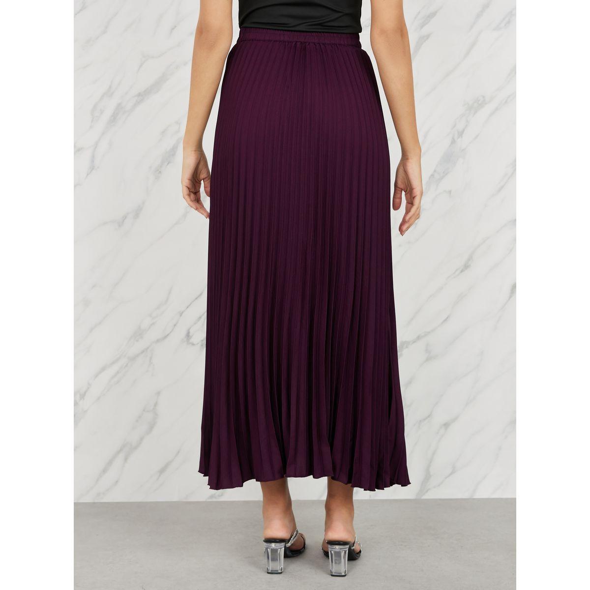 Styli Pleated A-Line Maxi Skirt-women-clothing-bottoms-skirts-image-4
