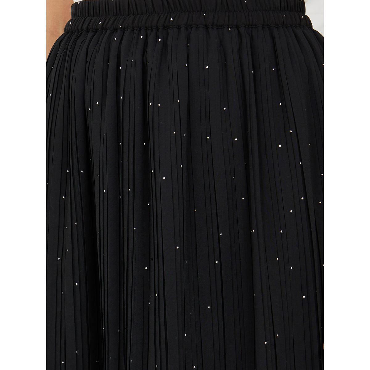 Styli Embellished Pleated Midi Skirt-women-clothing-bottoms-skirts-image-3