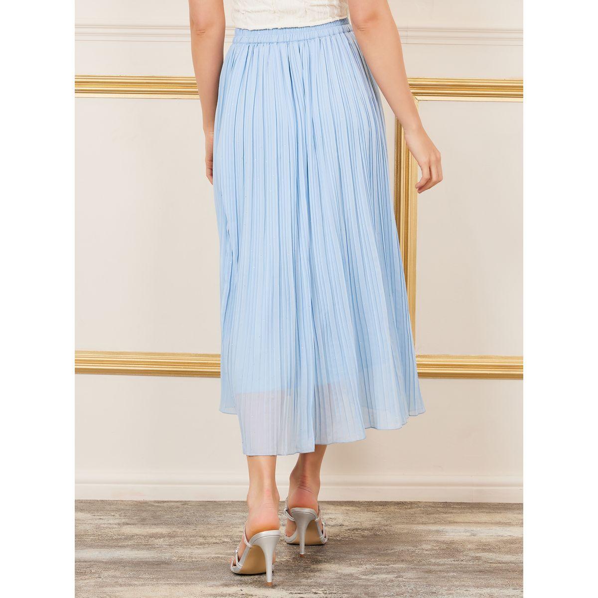 Styli Embellished Pleated Midi Skirt-women-clothing-bottoms-skirts-image-4