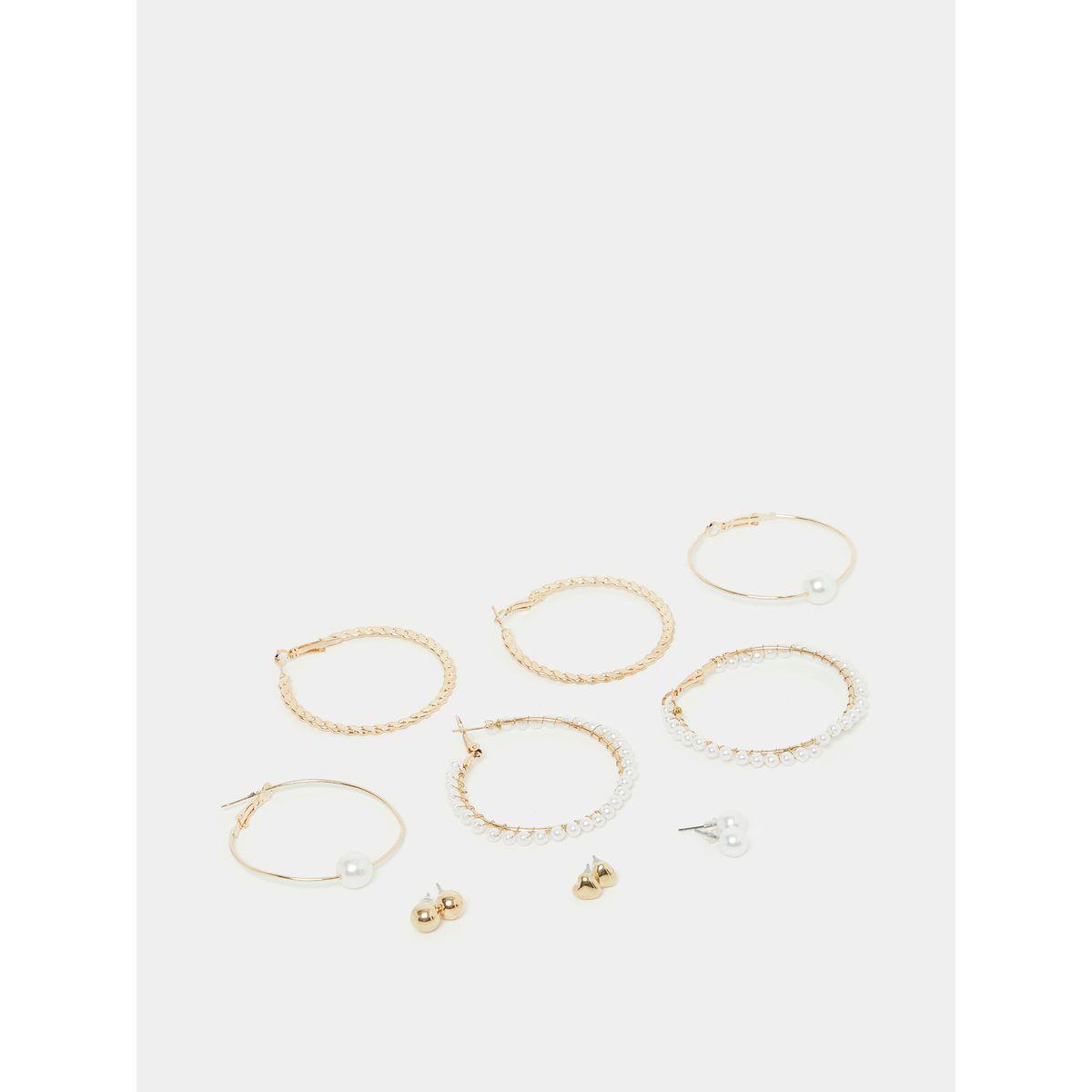 مجموعة من 6 اقراط كاجوال-women-watchesandjewellery-jewellery-earrings-image-1