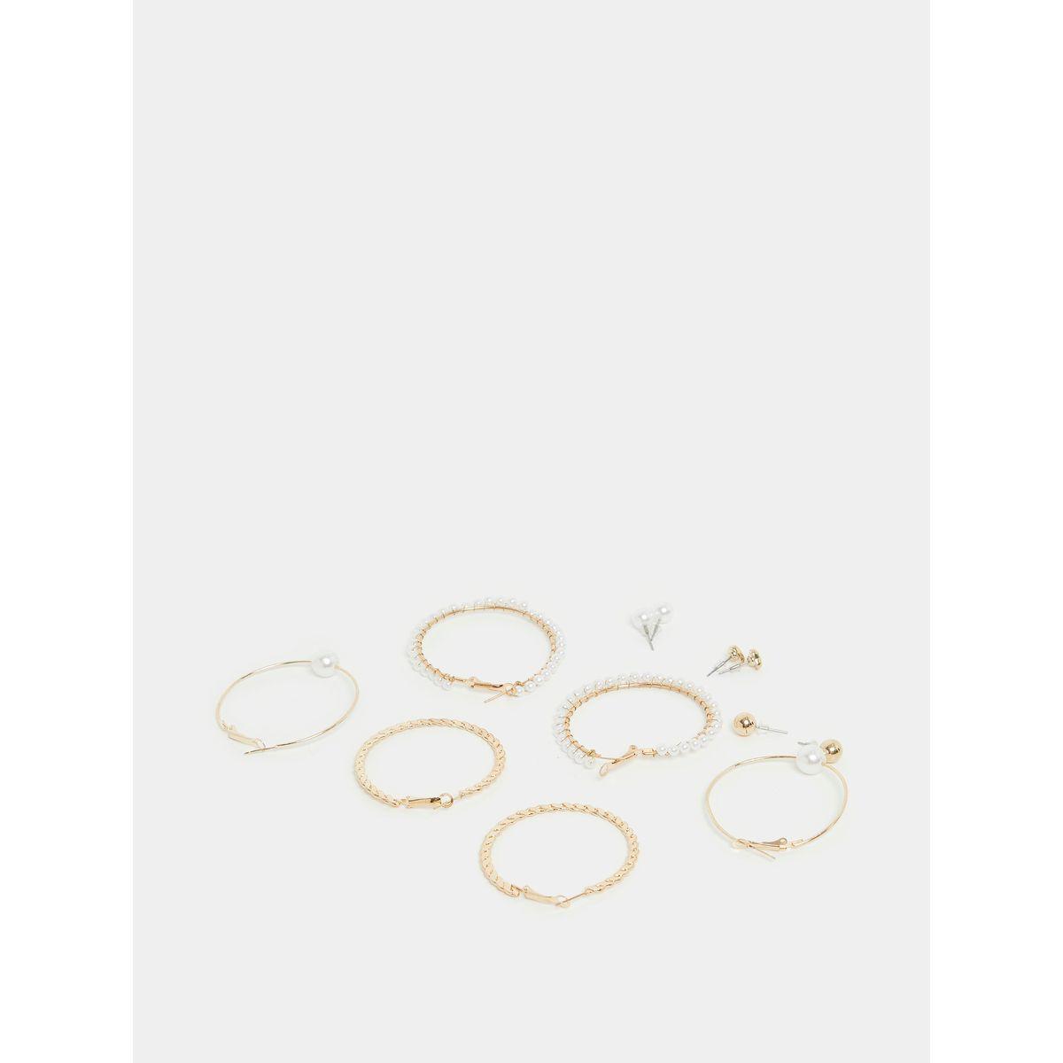 مجموعة من 6 اقراط كاجوال-women-watchesandjewellery-jewellery-earrings-image-3