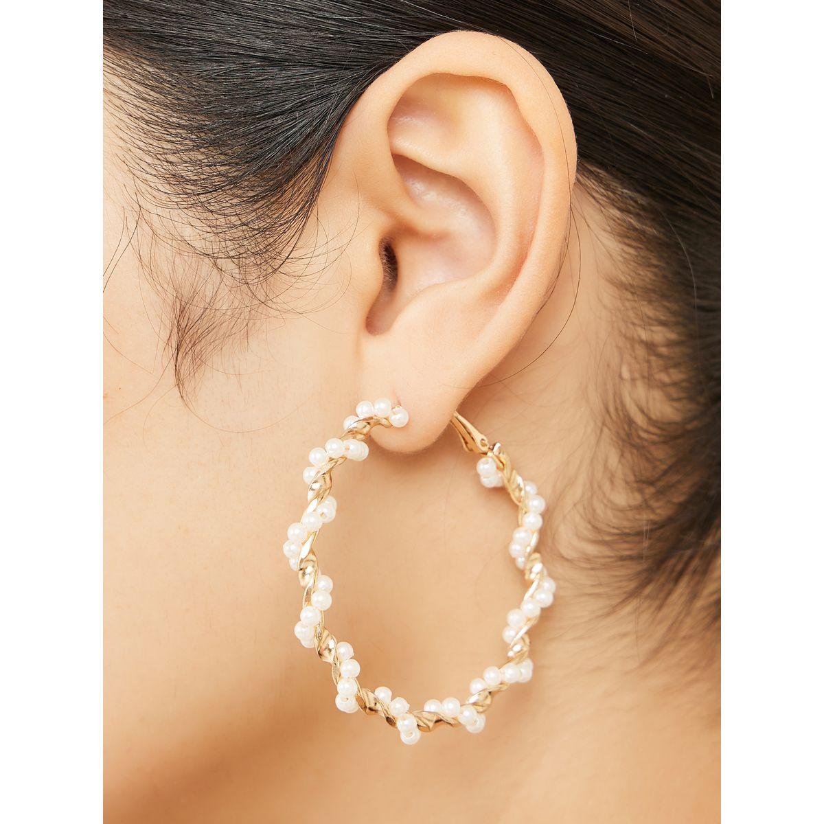 Styli Set of 9 - Faux Pearl Assorted Earrings-women-watchesandjewellery-jewellery-earrings-image-1
