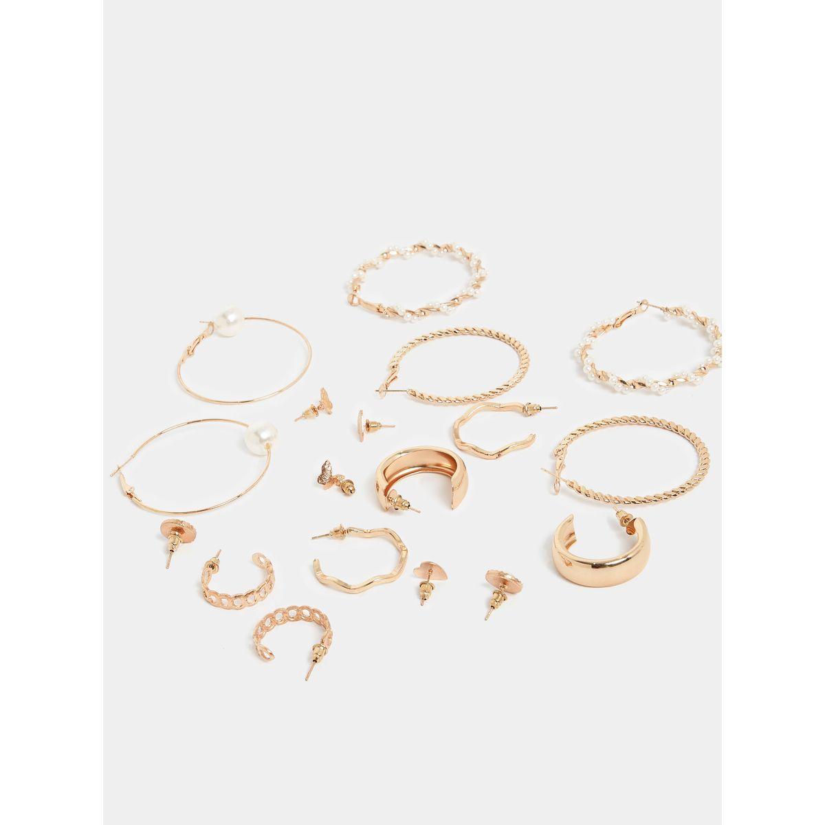 مجموعة من 9 اقراط كاجوال-women-watchesandjewellery-jewellery-earrings-image-4