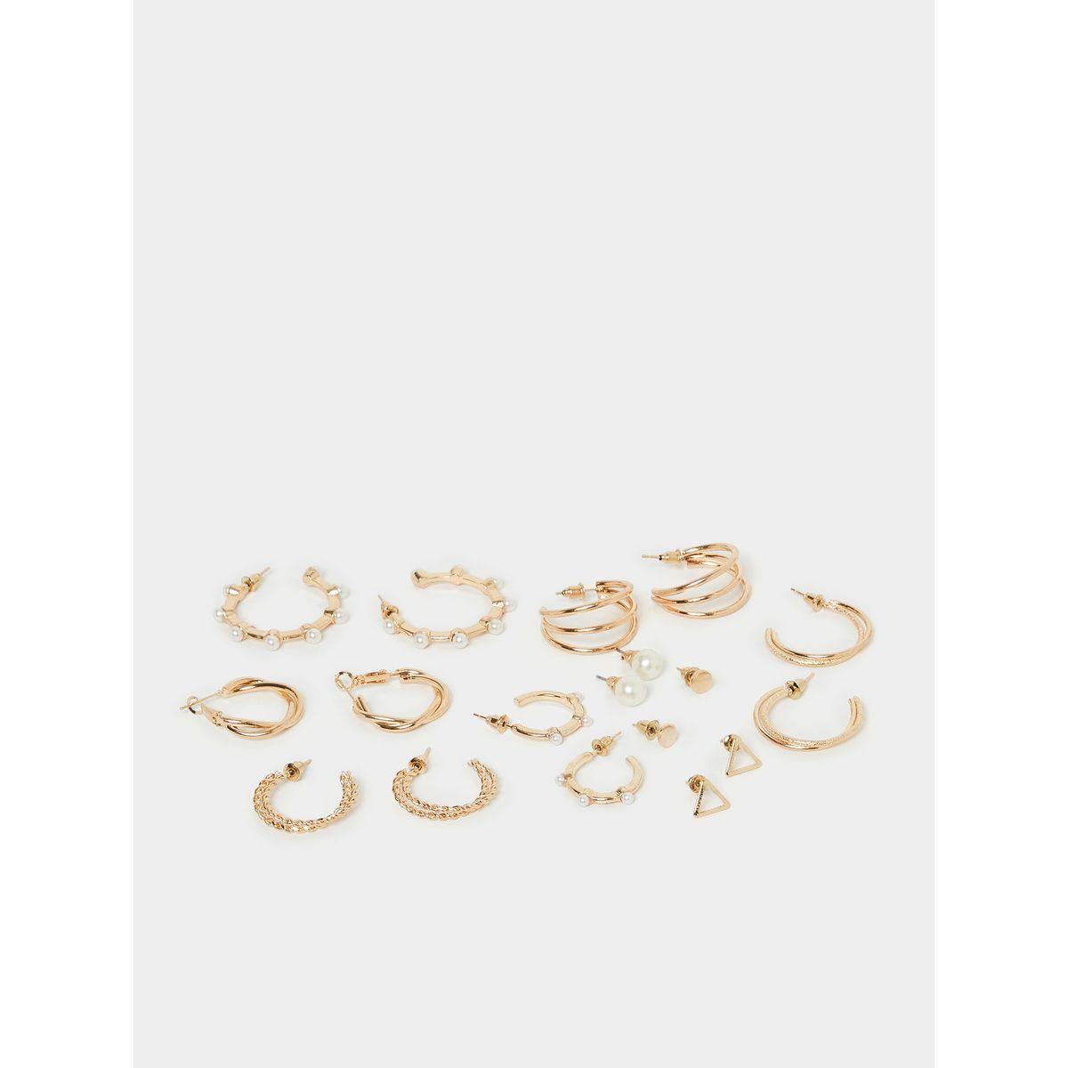 مجموعة من 6 اقراط كاجوال-women-watchesandjewellery-jewellery-earrings-image-1