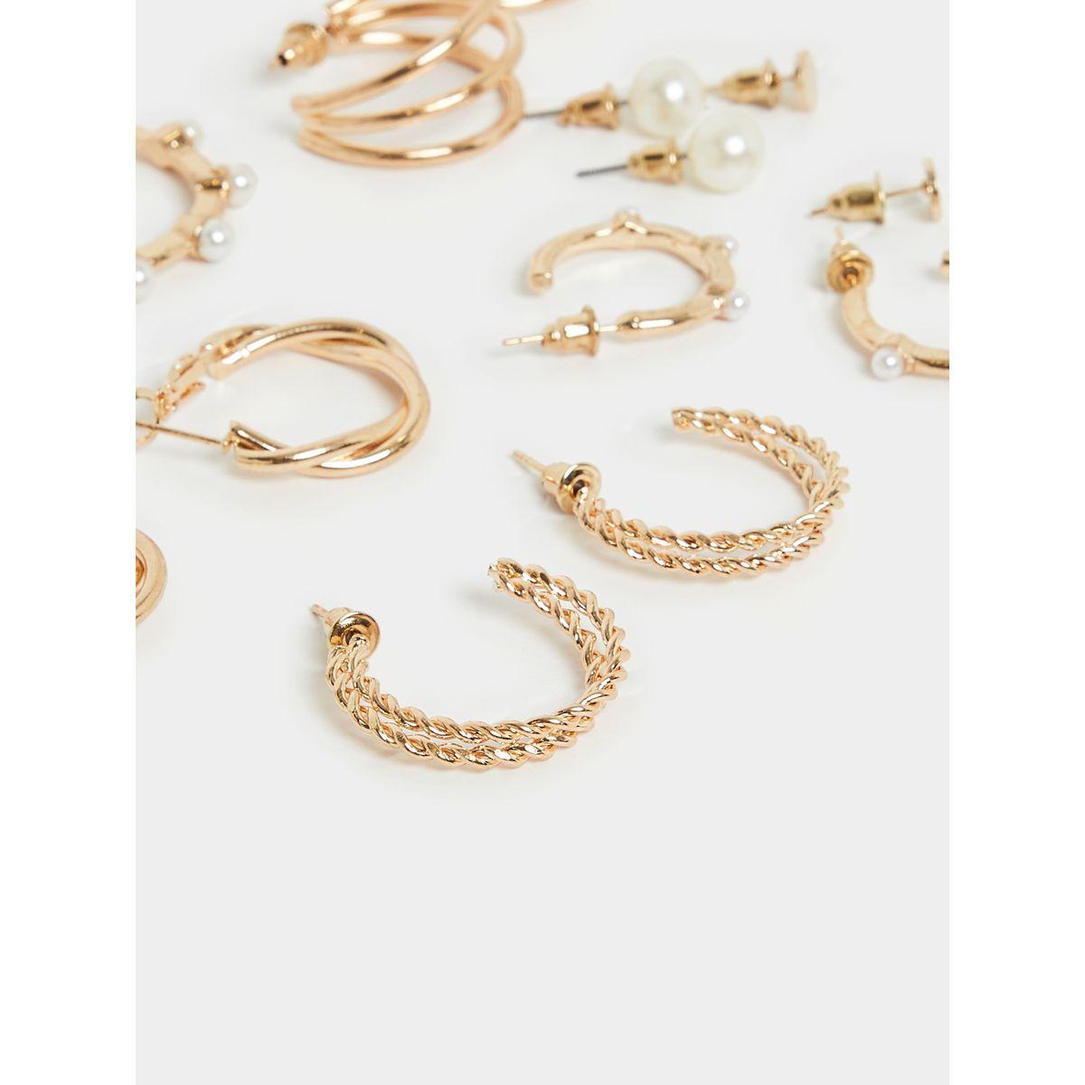 مجموعة من 6 اقراط كاجوال-women-watchesandjewellery-jewellery-earrings-image-3