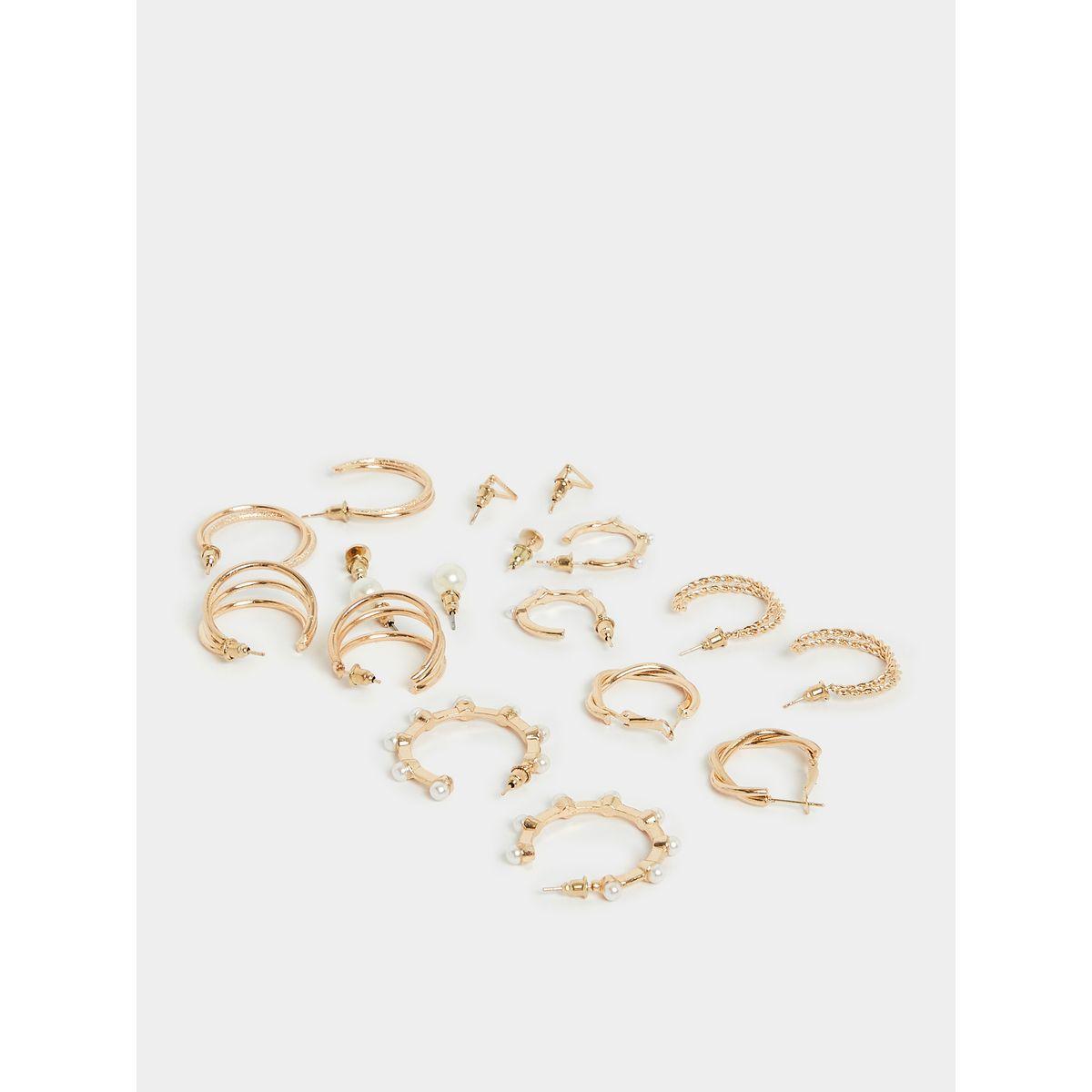 مجموعة من 6 اقراط كاجوال-women-watchesandjewellery-jewellery-earrings-image-4