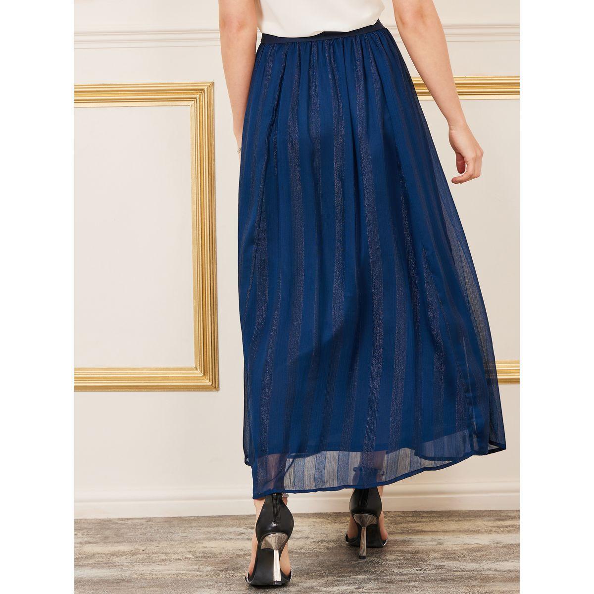 Styli Striped Shimmer A-Line Maxi Skirt-women-clothing-bottoms-skirts-image-4