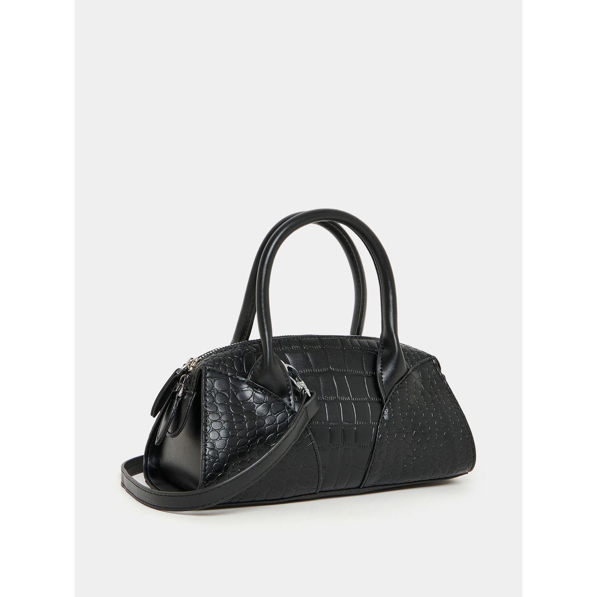 Styli Croc Textured Bowling Bag-women-bagsandwallets-handbags-image-1