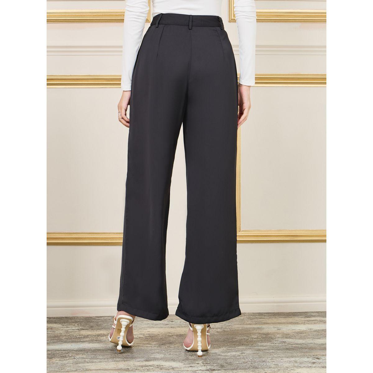 بنطال ساتان بارجل واسعة وخصر عالي-women-clothing-bottoms-trousers-image-4