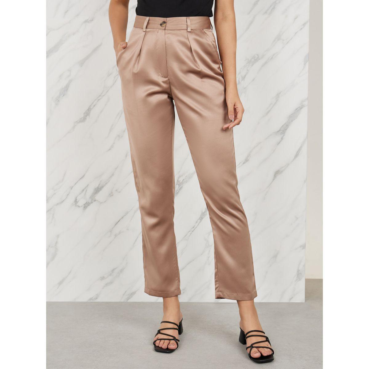 بنطال ساتان بطول الكاحل مع خصر عالي-women-clothing-bottoms-trousers-image-1