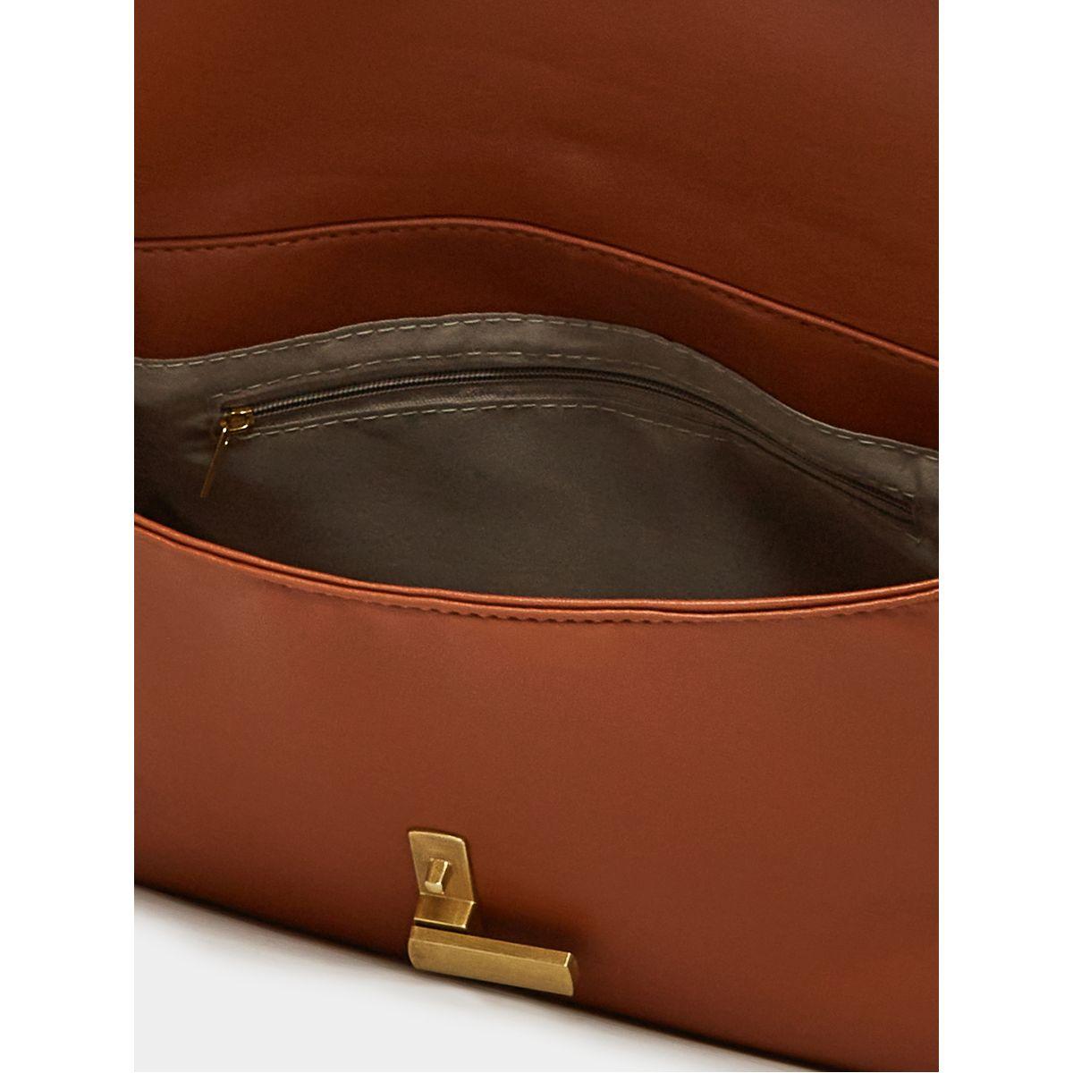 Styli Metal Accent Shoulder Bag with Turn Lock Closure-women-bagsandwallets-handbags-image-6
