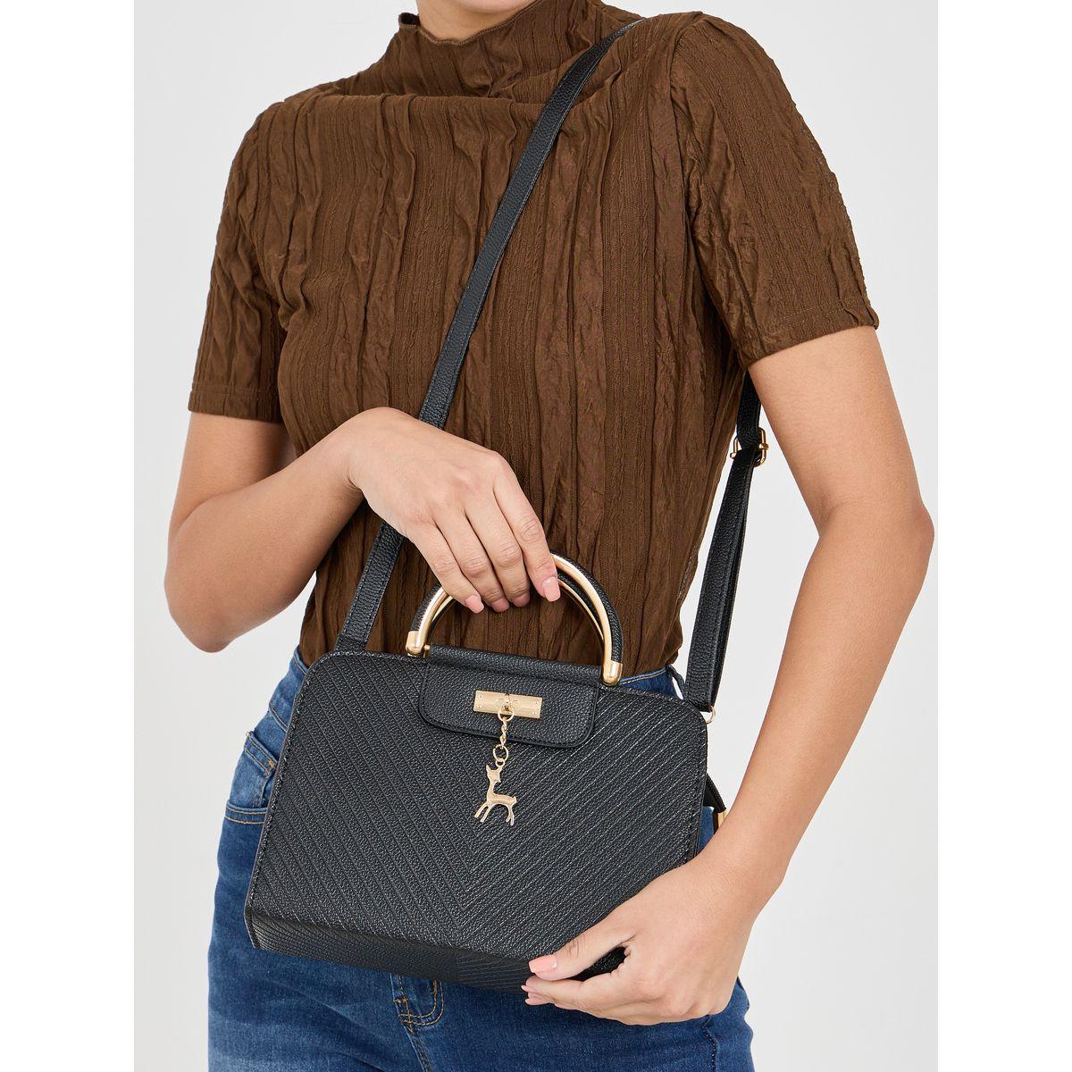 Styli Deer Pendant Tote Handbag with Detachable Strap-women-bagsandwallets-handbags-image-2