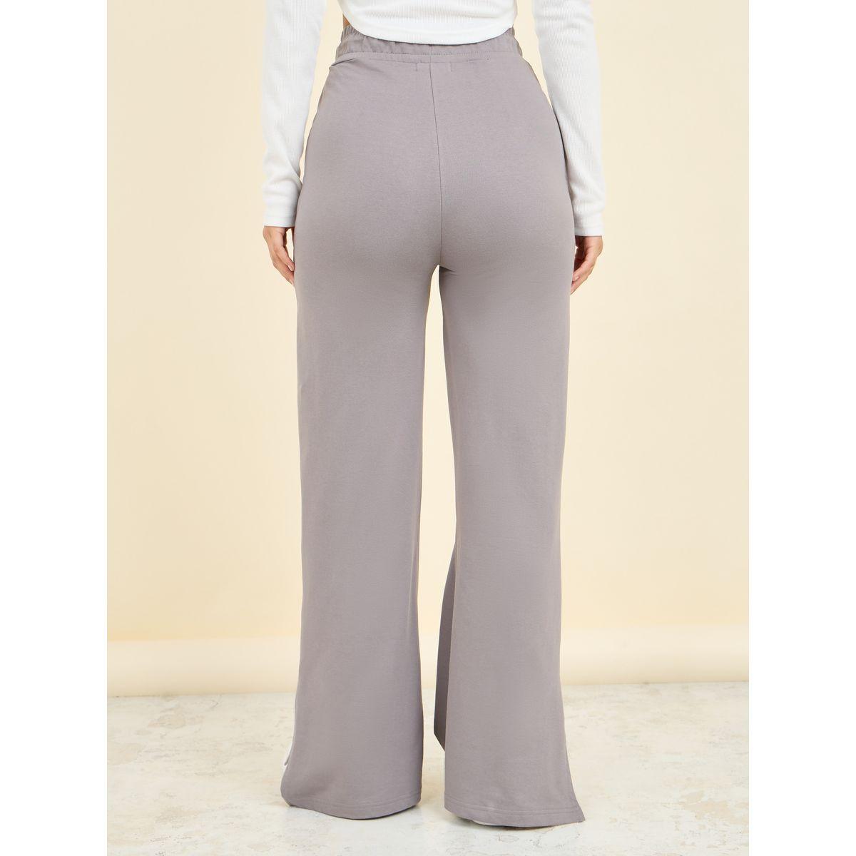 Styli Drawstring Waistband Fit and Flare Jogger with Side Slit-women-clothing-bottoms-joggers-image-4