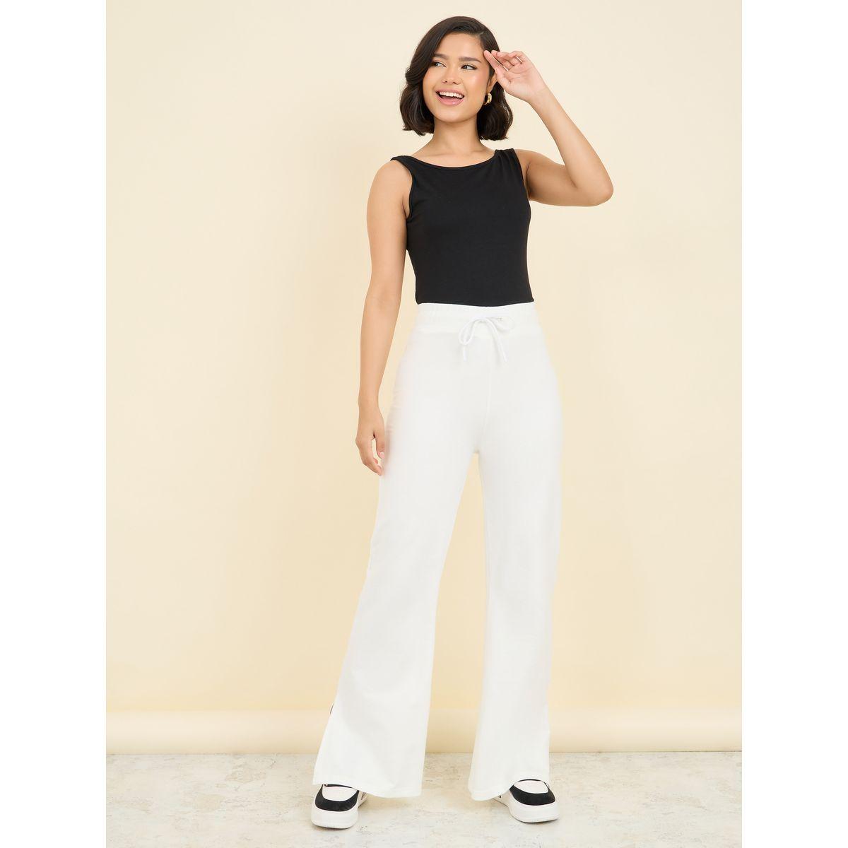 Styli Drawstring Closure Fit and Flare Joggers-women-clothing-bottoms-joggers-image-2