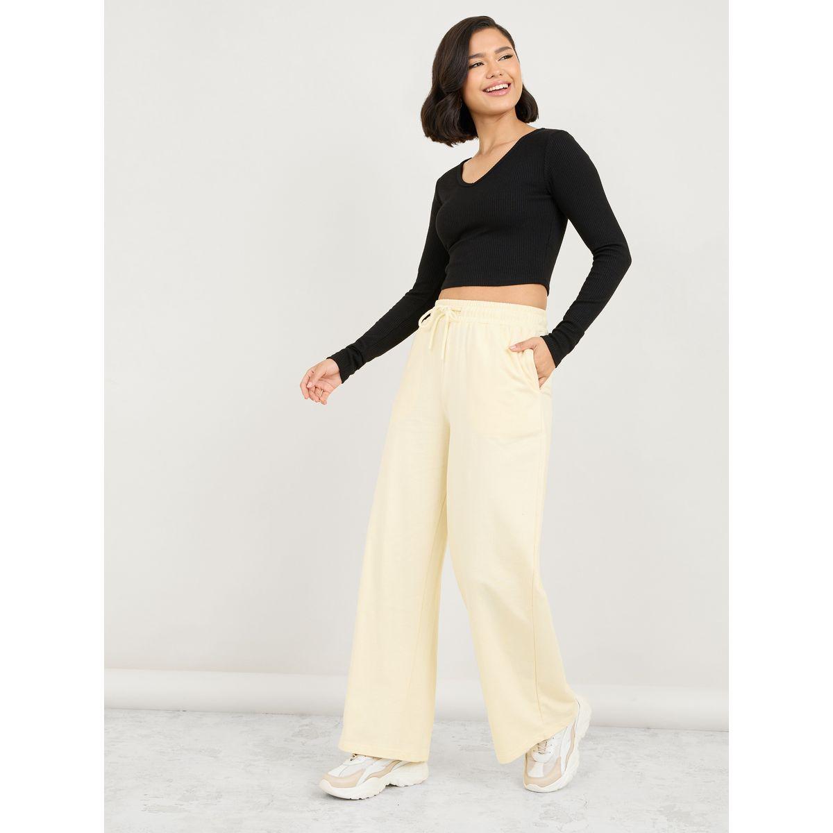 جوغر بقصة سكاتر وأرجل واسعة-women-clothing-bottoms-joggers-image-2