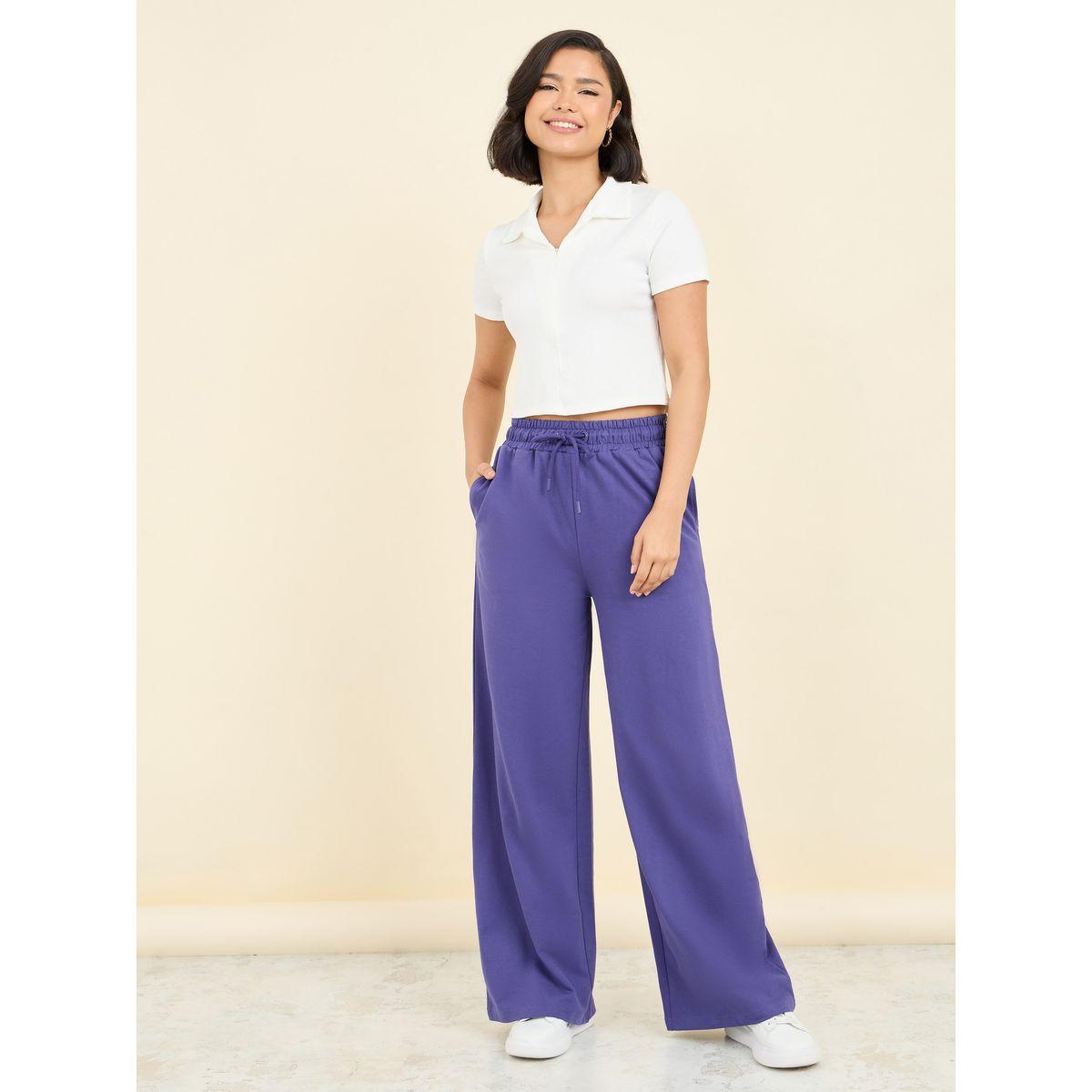 جوغر واسع الأرجل مع رباط خصر-women-clothing-bottoms-joggers-image-2
