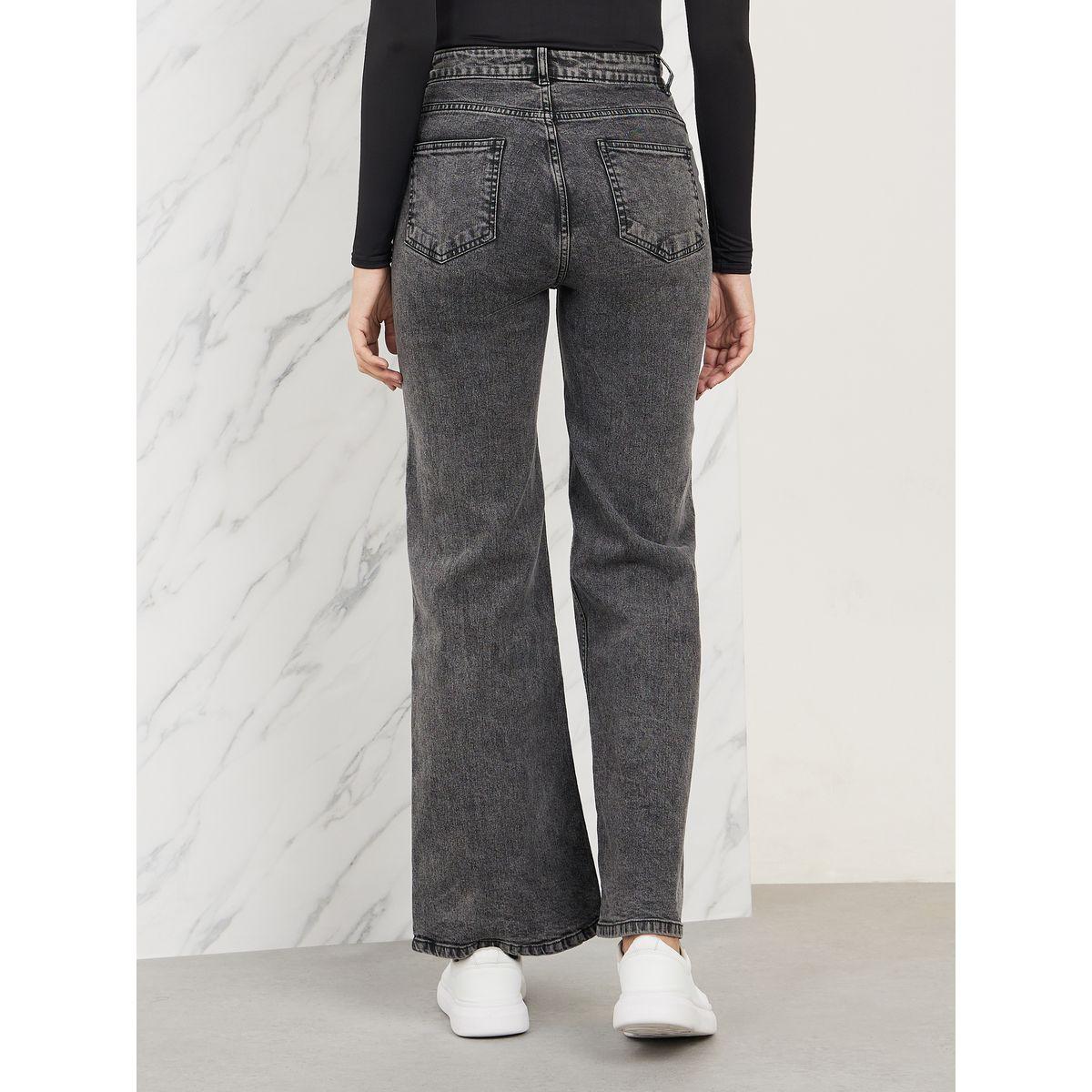 Styli High Rise Washed Fit and Flared Jeans-women-clothing-bottoms-jeans-image-4