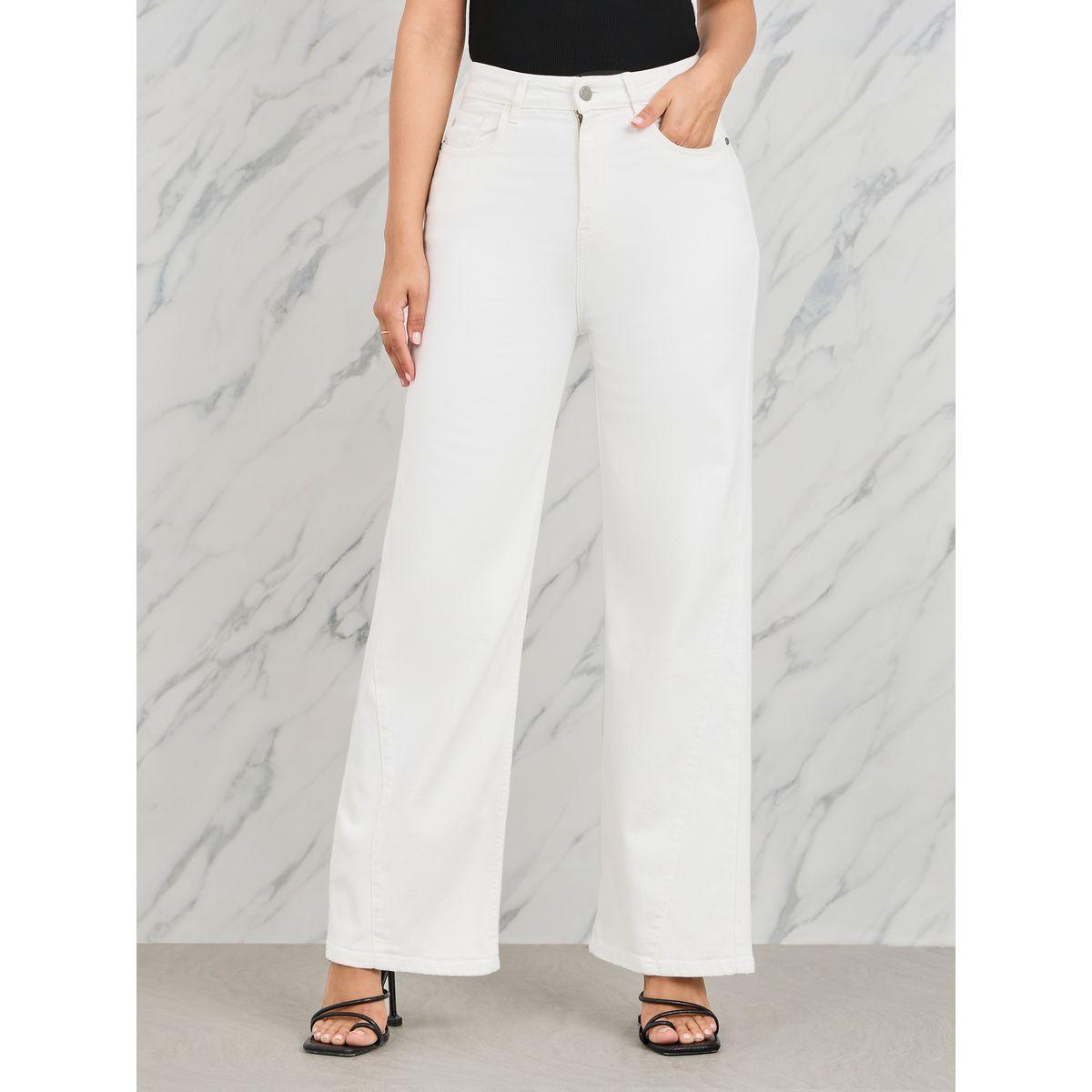 Styli Side Cut and Sew Panel Straight Fit Jeans-women-clothing-bottoms-jeans-image-1