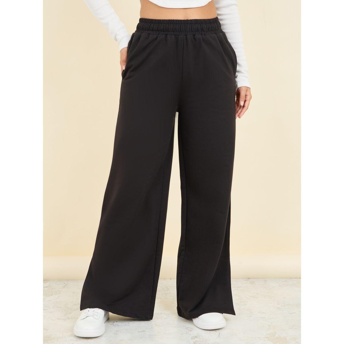 Styli High Rise Side Slit Hem Jogger-women-clothing-bottoms-joggers-image-1
