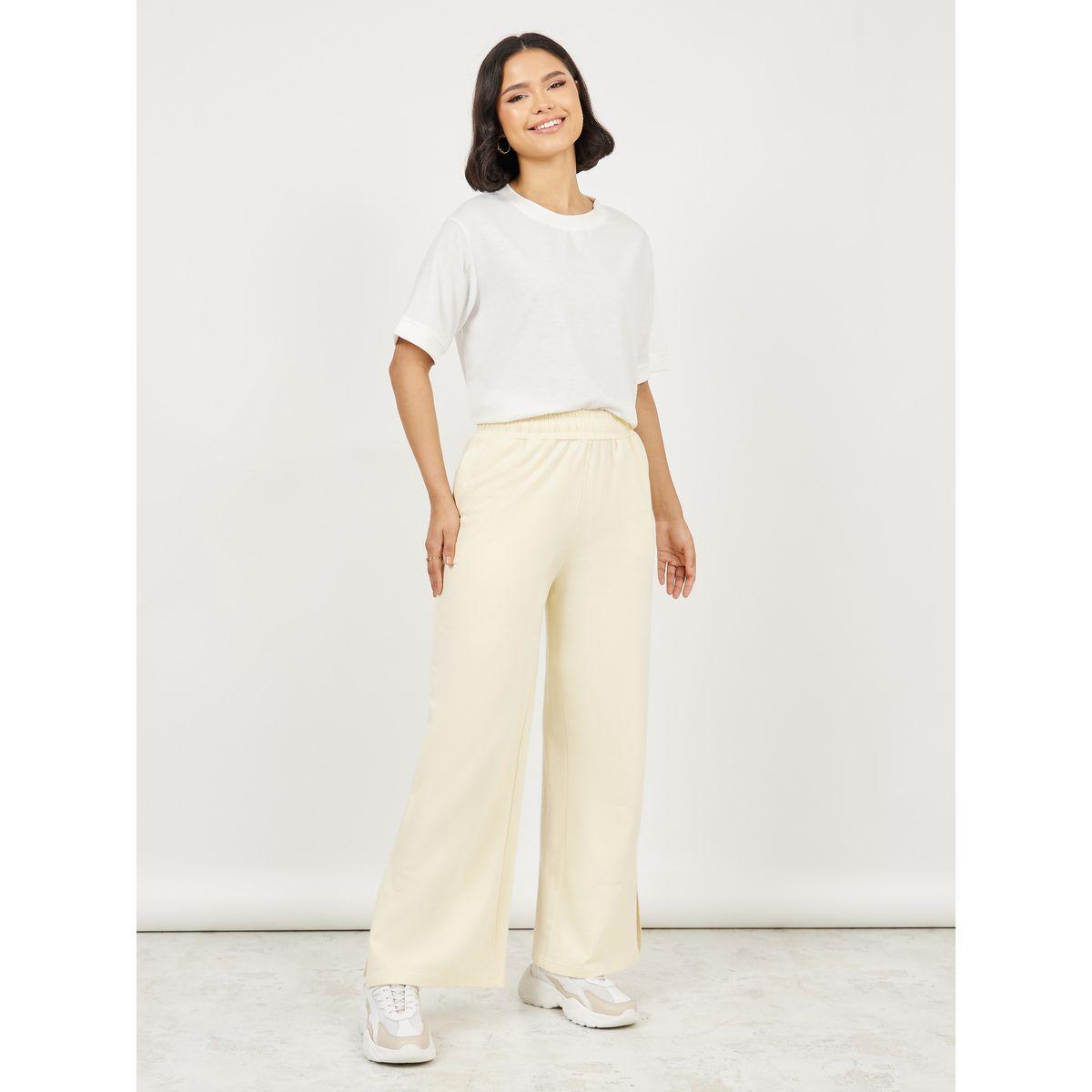 جوغر بخصر عالي وشق جانبي-women-clothing-bottoms-joggers-image-2
