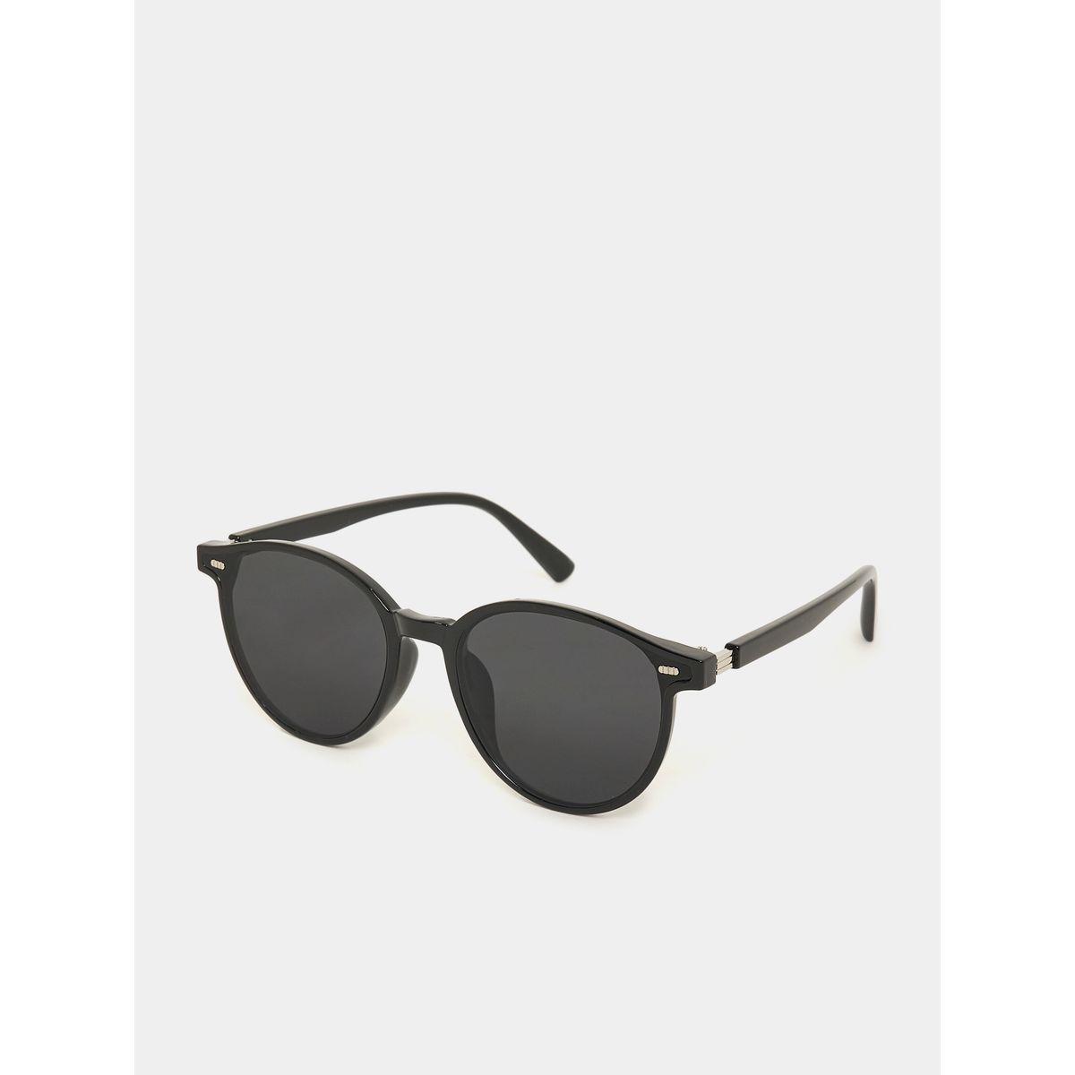Styli Solid Round Sunglasses-men-sunglasses-image-1