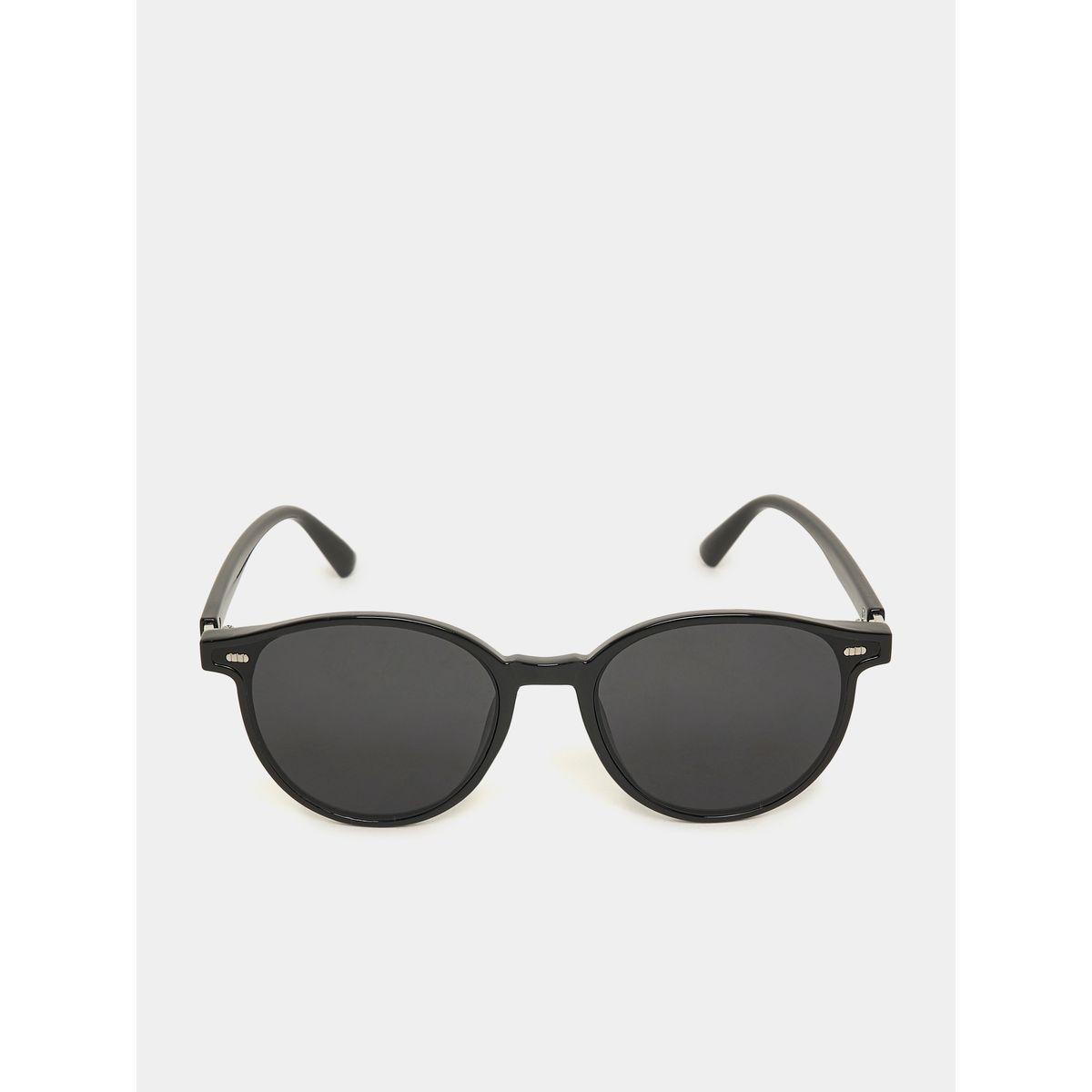 Styli Solid Round Sunglasses-men-sunglasses-image-2