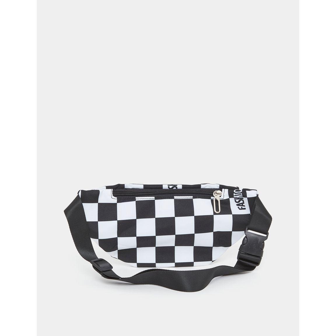 Styli Checked Zip Pocket Detail Bum Bags-men-bags-image-3