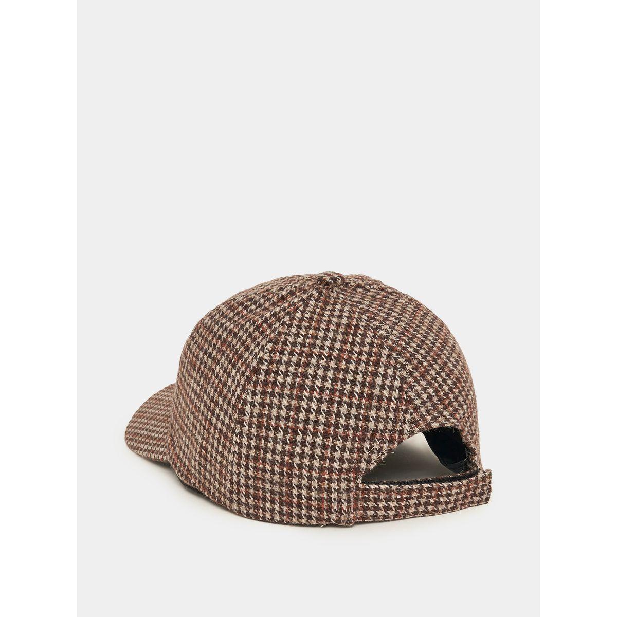 Styli Houndstooth Pattern Cap-men-caps-image-3