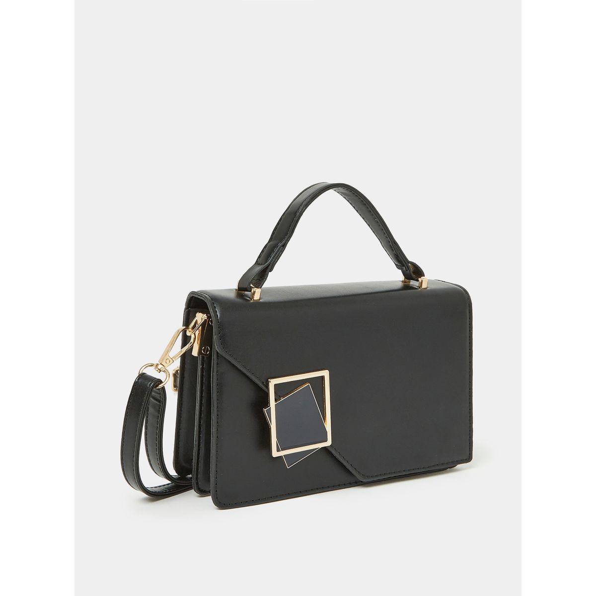Styli Square Buckle Asymmetric Flap Handbag-women-bagsandwallets-handbags-image-1