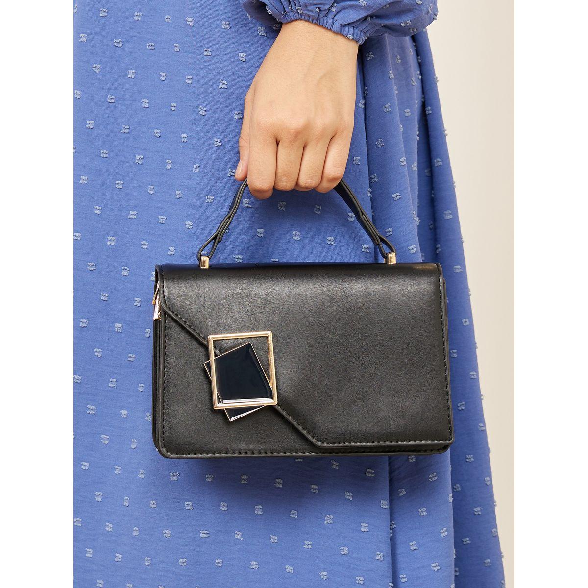 Styli Square Buckle Asymmetric Flap Handbag-women-bagsandwallets-handbags-image-4