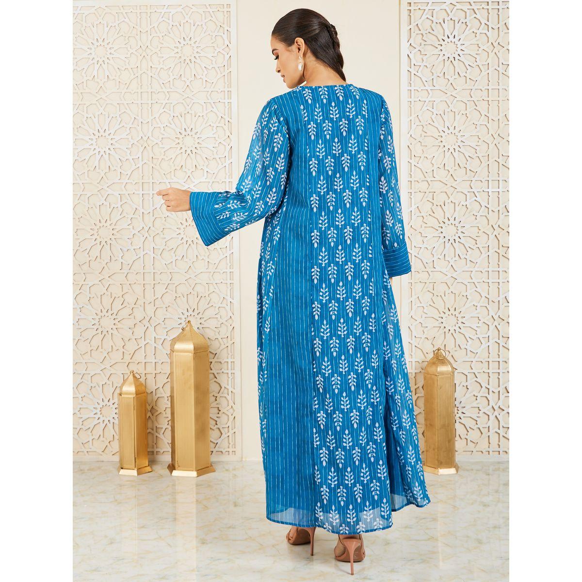 Styli Embroidered Printed Panel Jalabiya-women-arabicclothing-jalabiyas-image-4