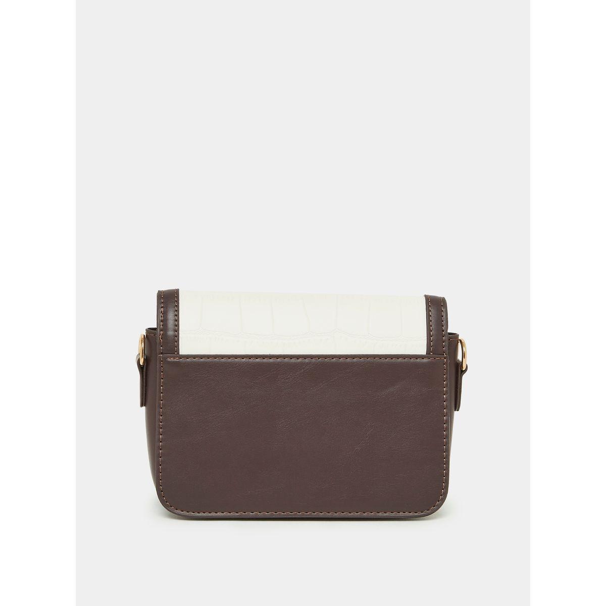 Styli Croc Texture Colorblock Satchel Bags-women-bagsandwallets-handbags-image-3