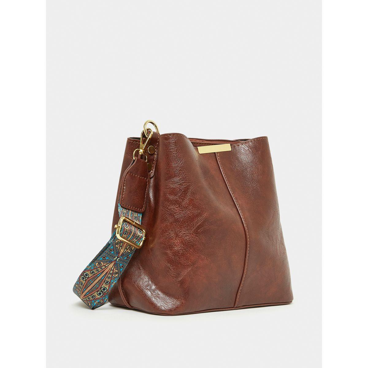 Styli Retro Ethnic Strap Bucket Bag-women-bagsandwallets-handbags-image-1